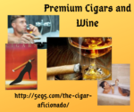 premium cigars and wine