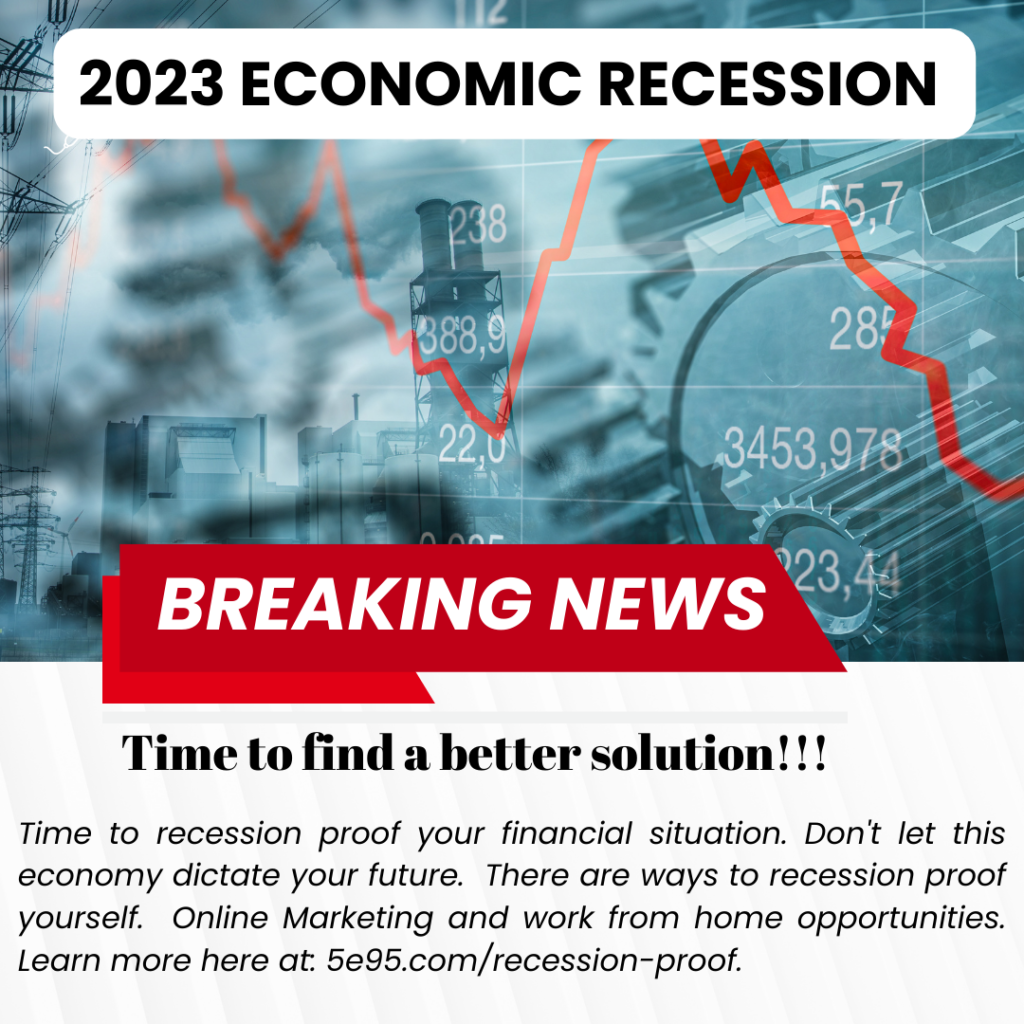 we are in a recession but you don't have to be affected by it.  Recession proof yourself with online marketing and blogging
