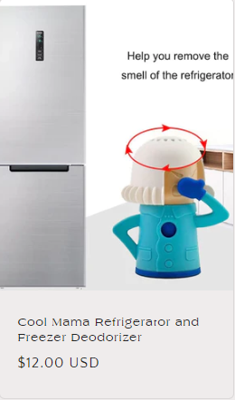 Cool mama freezer/frig deodorizer is an awesome gadget and gizmo for your kitchen accessories. 